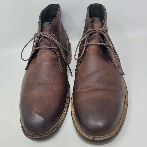 Barbour Readhead Redhead Waxy Leather Chukka Boots Men\'s Brown US Size 11.5 main image 4